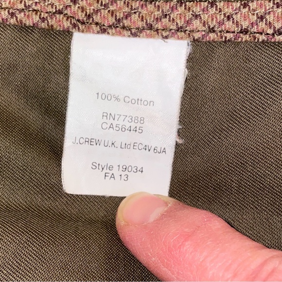 J. Crew Dark Green Coated Cotton Jacket - Picture 4 of 9